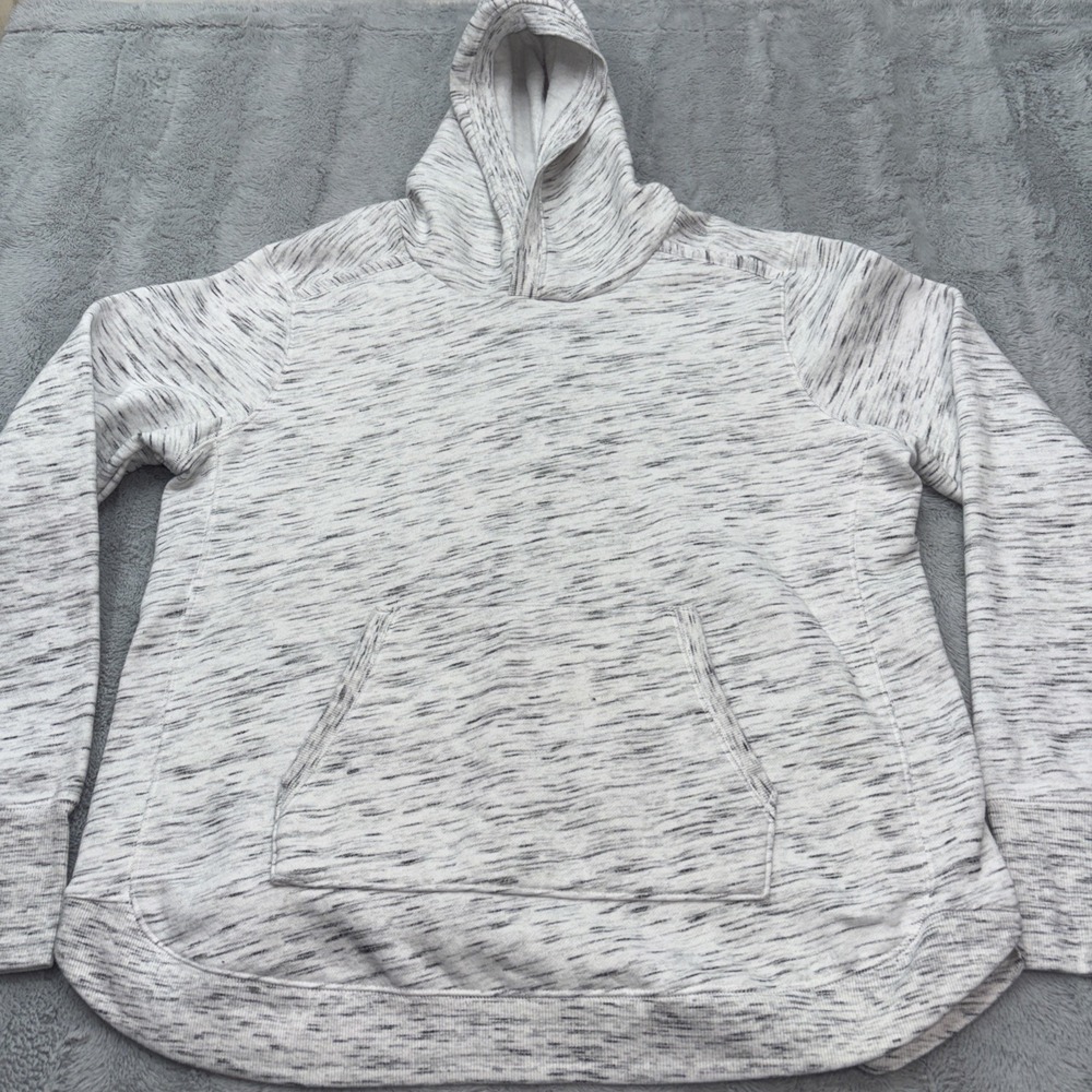 Tek Gear Ultrasoft Fleece Hoodie Sweatshirt Thumbholes Gray Women's Size XL